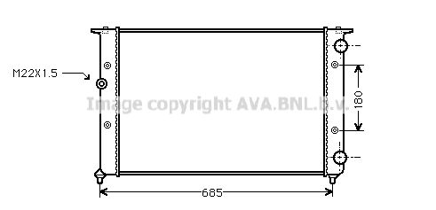 AVA QUALITY COOLING Radiaator,mootorijahutus VWA2116